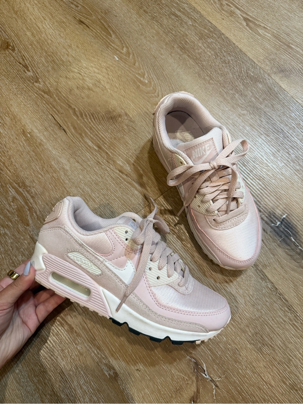 Nike Women’s Air Max Sneakers — Light Pink & White